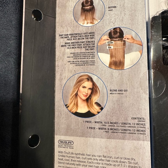 Long clip in hair extensions that add volume and length - Picture 4 of 5